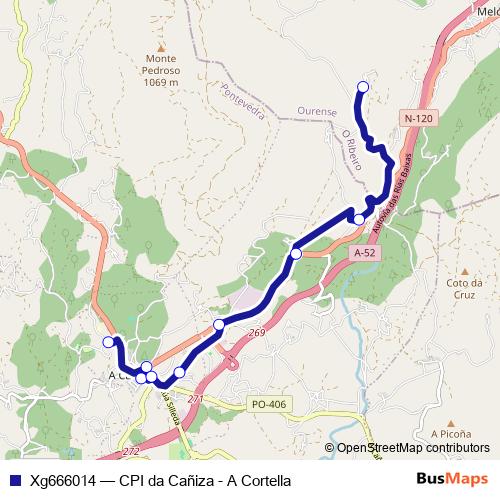 Xg666014 bus Line Map