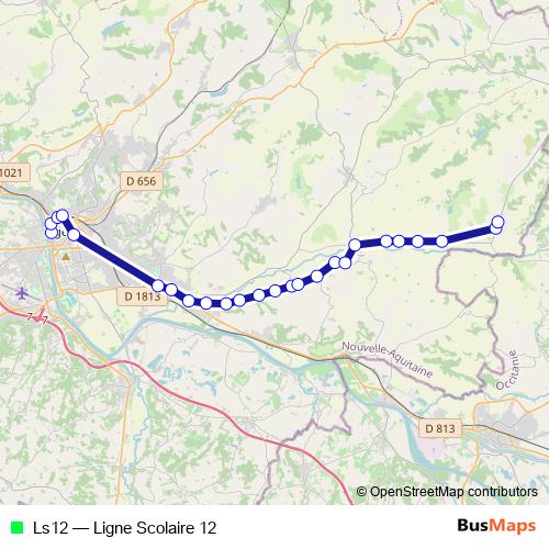 Ls12 bus Line Map
