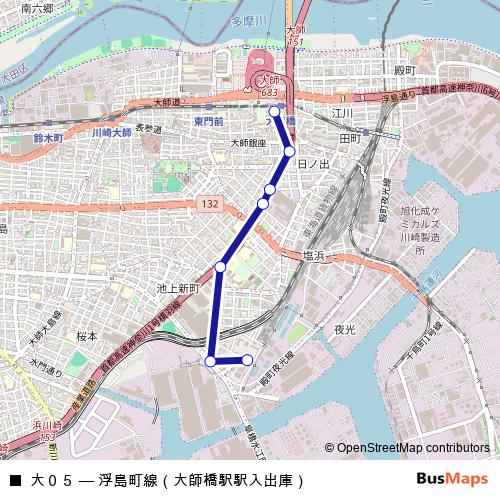 大０５ bus Line Map