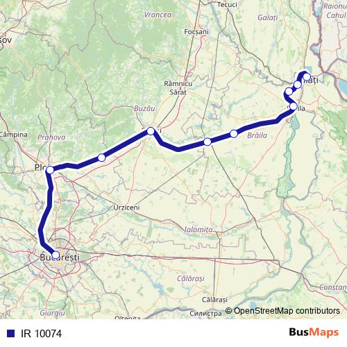 IR 10074 rail Line Map