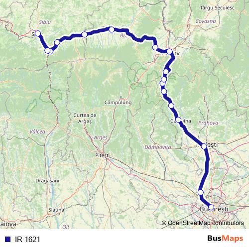 IR 1621 rail Line Map