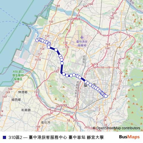 310區2 bus Line Map