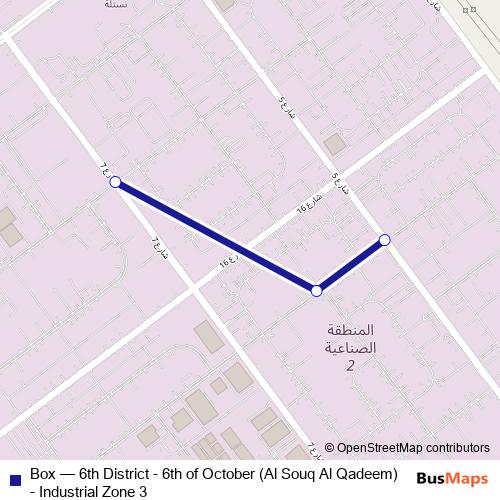Box bus Line Map