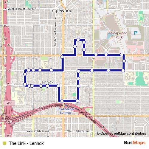 The Link - Lennox bus Line Map