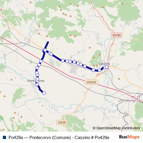Po429a bus Line Map