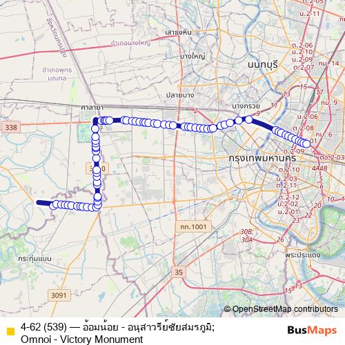 4-62 (539) bus Line Map