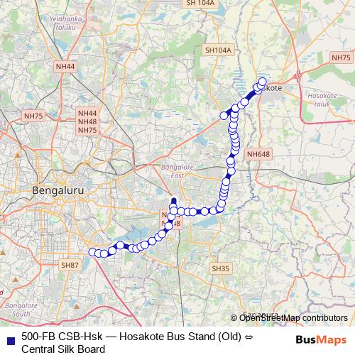 500-FB CSB-Hsk bus Line Map