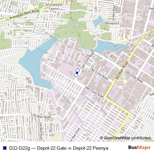 D22-D22g bus Line Map
