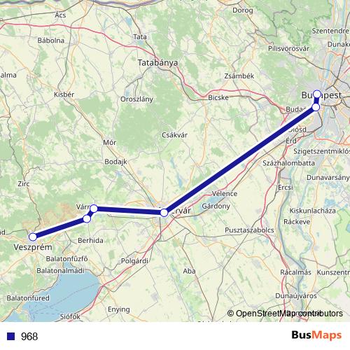 968 rail Line Map