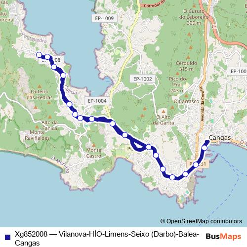 Xg852008 bus Line Map