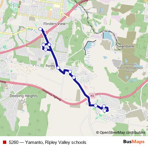 5260 bus Line Map