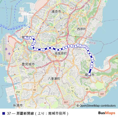 37 bus Line Map