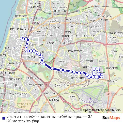 37 bus Line Map
