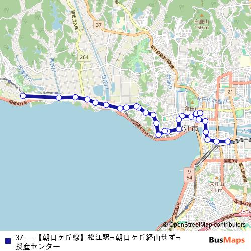 37 bus Line Map