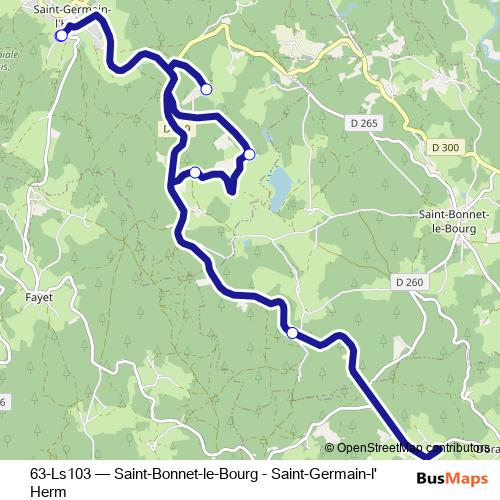 63-Ls103 bus Line Map