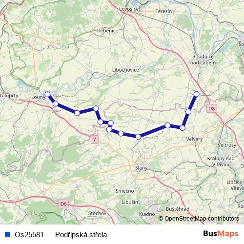 Os25581 rail Line Map