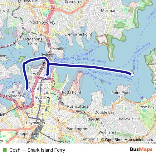 Ccsh ferry Line Map