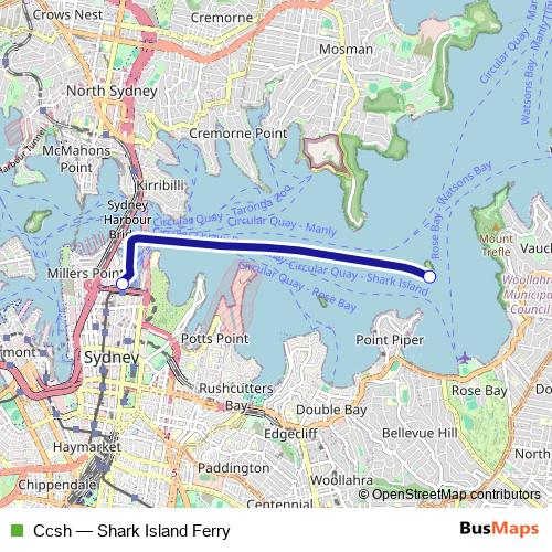 Ccsh ferry Line Map