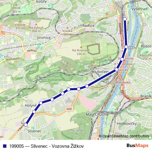 199005 tram Line Map