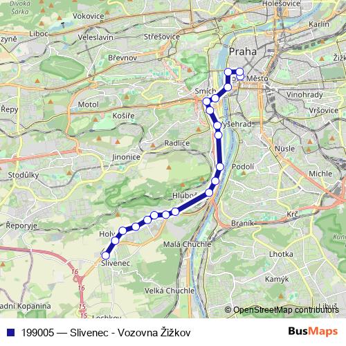 199005 tram Line Map