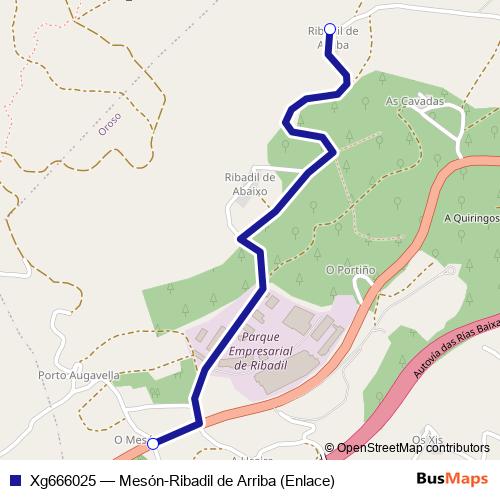 Xg666025 bus Line Map