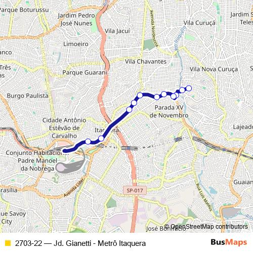 2703-22 bus Line Map