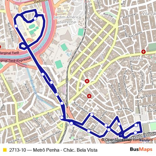 2713-10 bus Line Map
