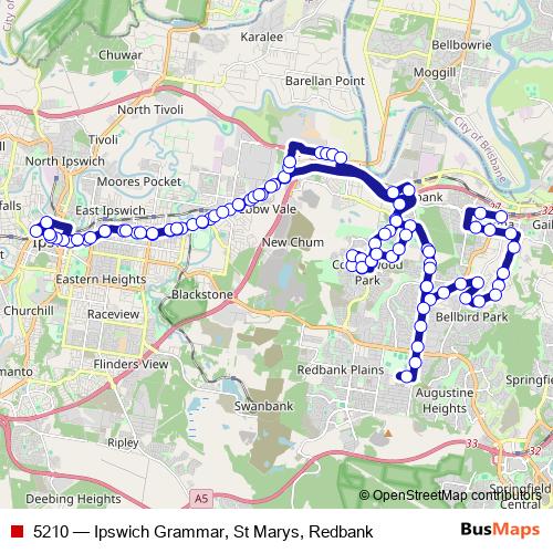 5210 bus Line Map