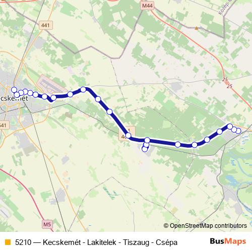5210 bus Line Map