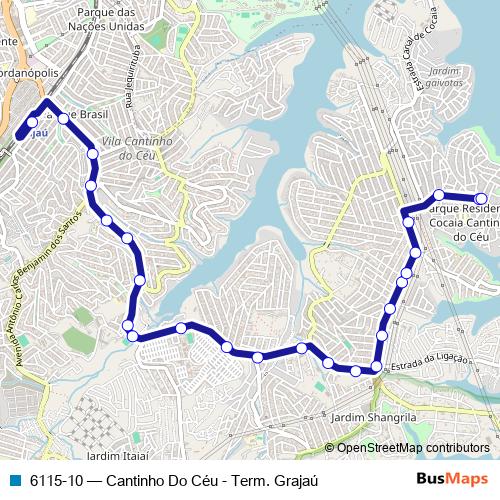 6115-10 bus Line Map