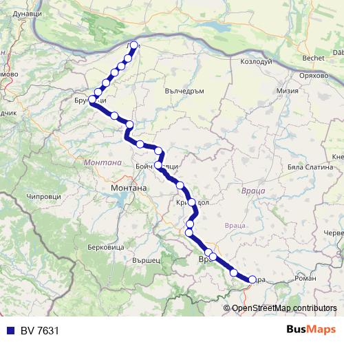 BV 7631 rail Line Map