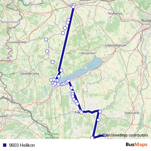 9603 Helikon rail Line Map