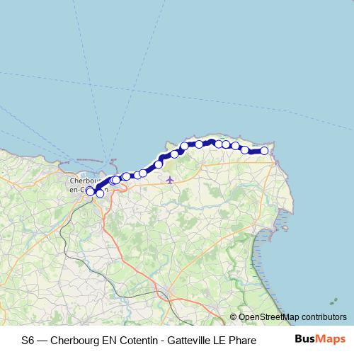 S6 bus Line Map