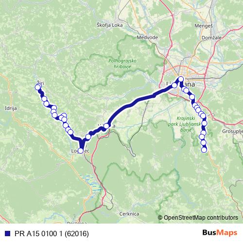 PR A15 0100 1 (62016) bus Line Map