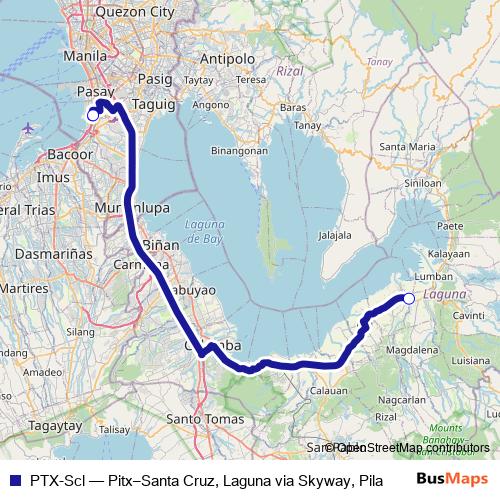 PTX-Scl bus Line Map