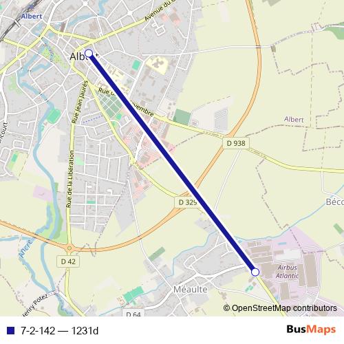7-2-142 bus Line Map