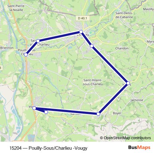 15204 bus Line Map
