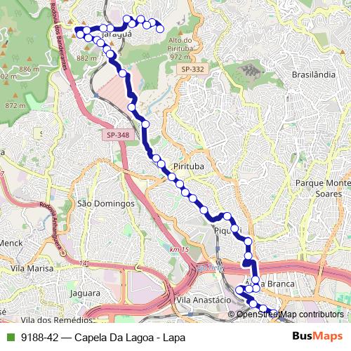 9188-42 bus Line Map