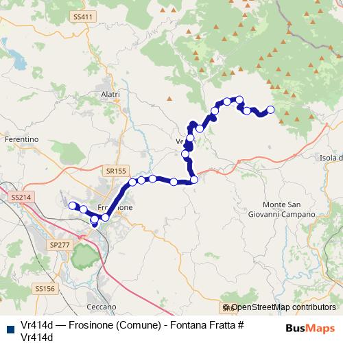 Vr414d bus Line Map
