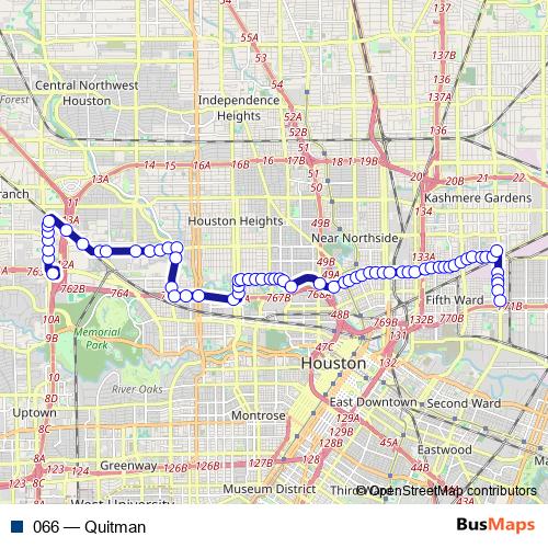 066 bus Line Map
