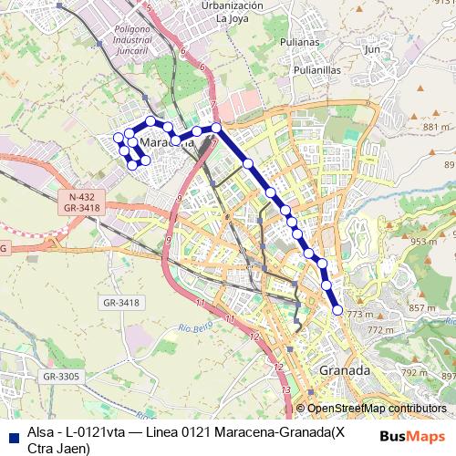 Alsa - L-0121vta bus Line Map