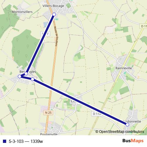 5-3-103 bus Line Map