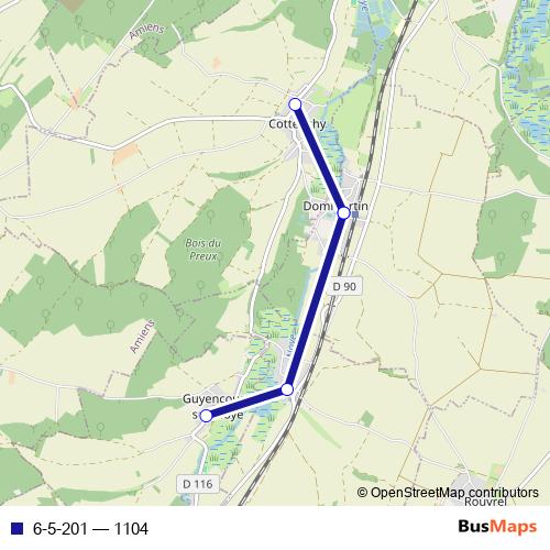 6-5-201 bus Line Map