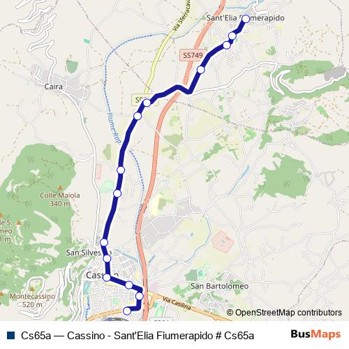 Cs65a bus Line Map