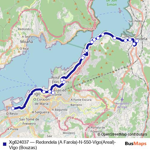 Xg624037 bus Line Map