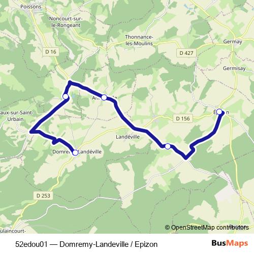 52edou01 bus Line Map