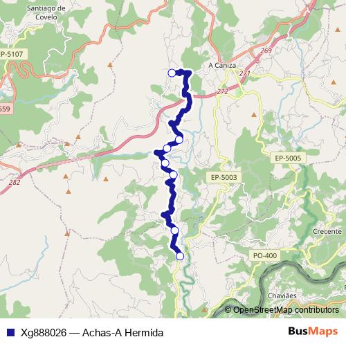 Xg888026 bus Line Map