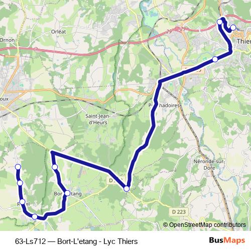 63-Ls712 bus Line Map