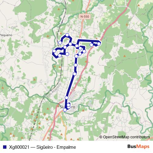 Xg800021 bus Line Map