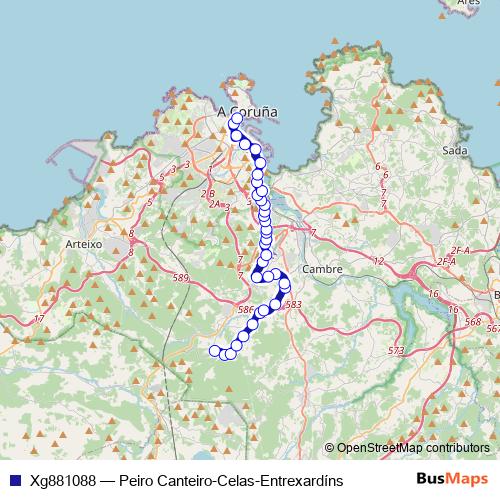 Xg881088 bus Line Map